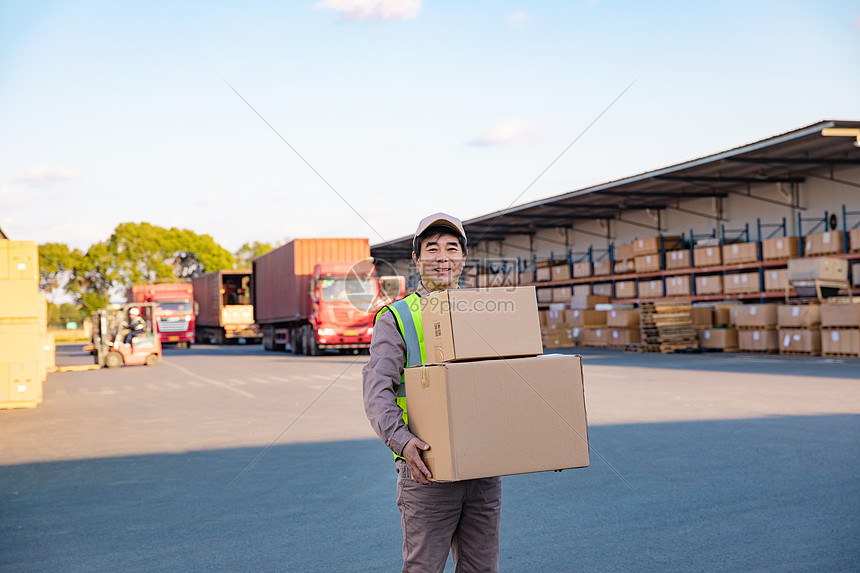 物流工人 快递搬运与货物打包的专业服务